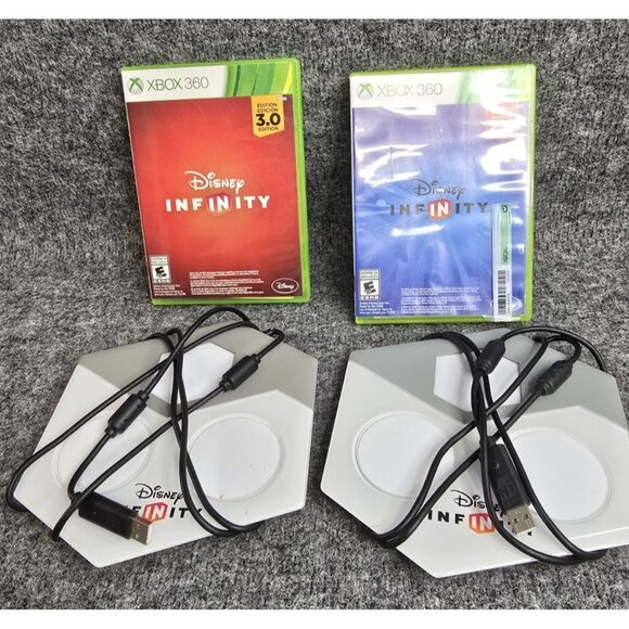 Disney Other - Disney Infinity Xbox 360 One Portal Base Pads and Games